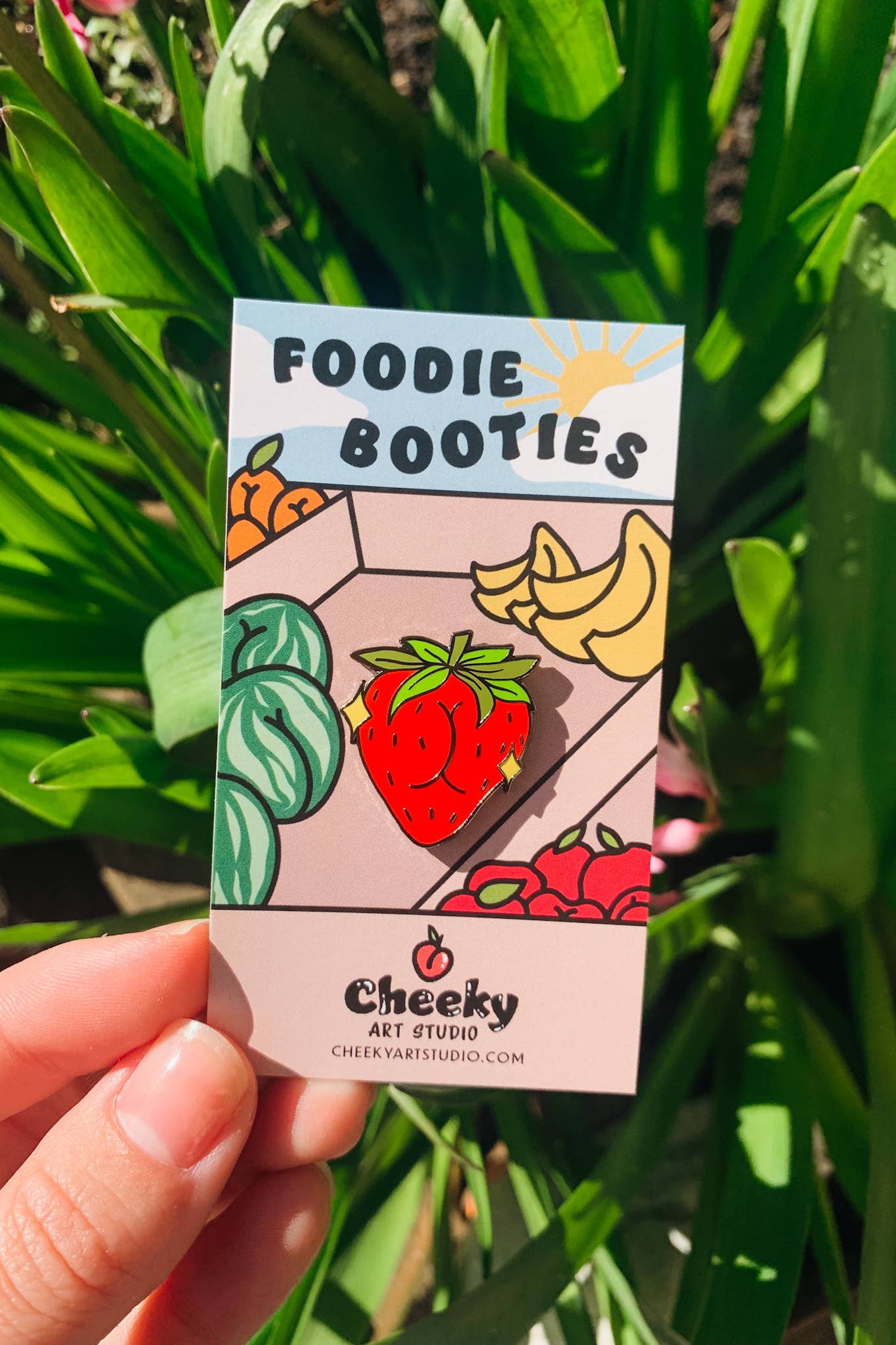 Strawbooty Hard Enamel Pin