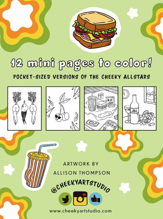 Pocket Booties Mini Coloring Booklet: With Crayons!
