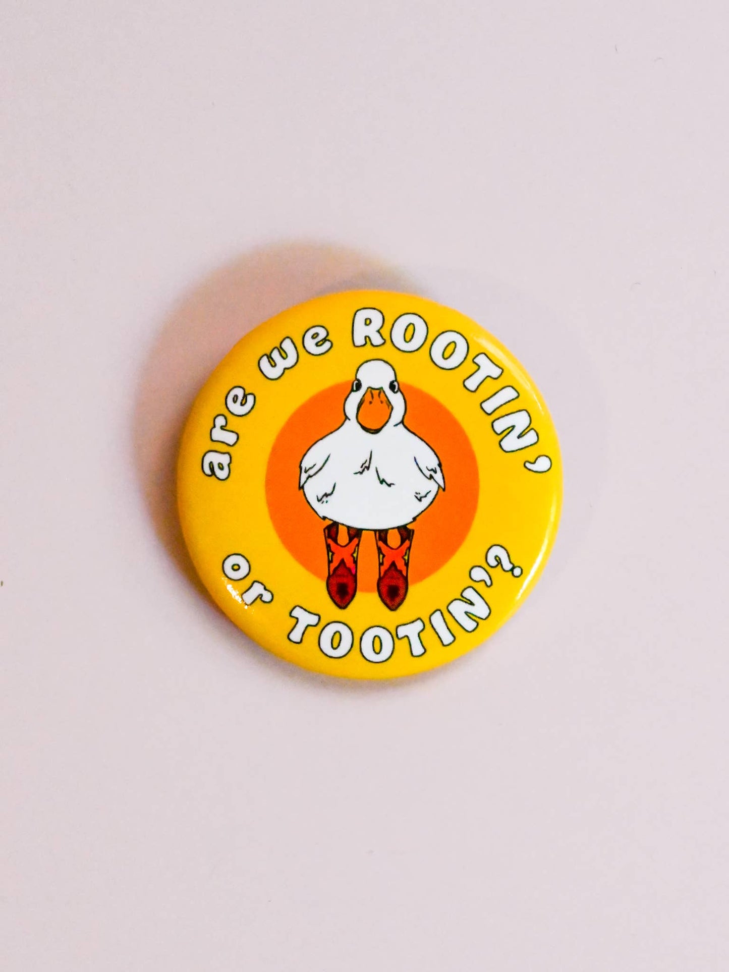 Rootin’ Tootin’ Cowboy Pin Button