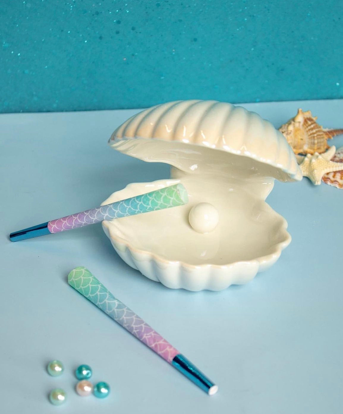 Iridescent Seashell Ashtray