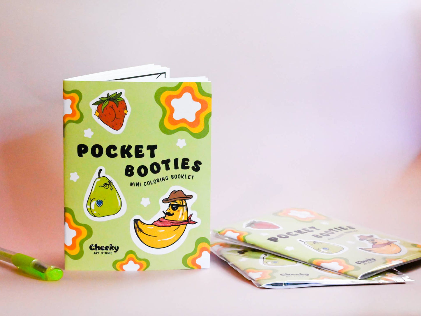 Pocket Booties Mini Coloring Booklet: With Crayons!