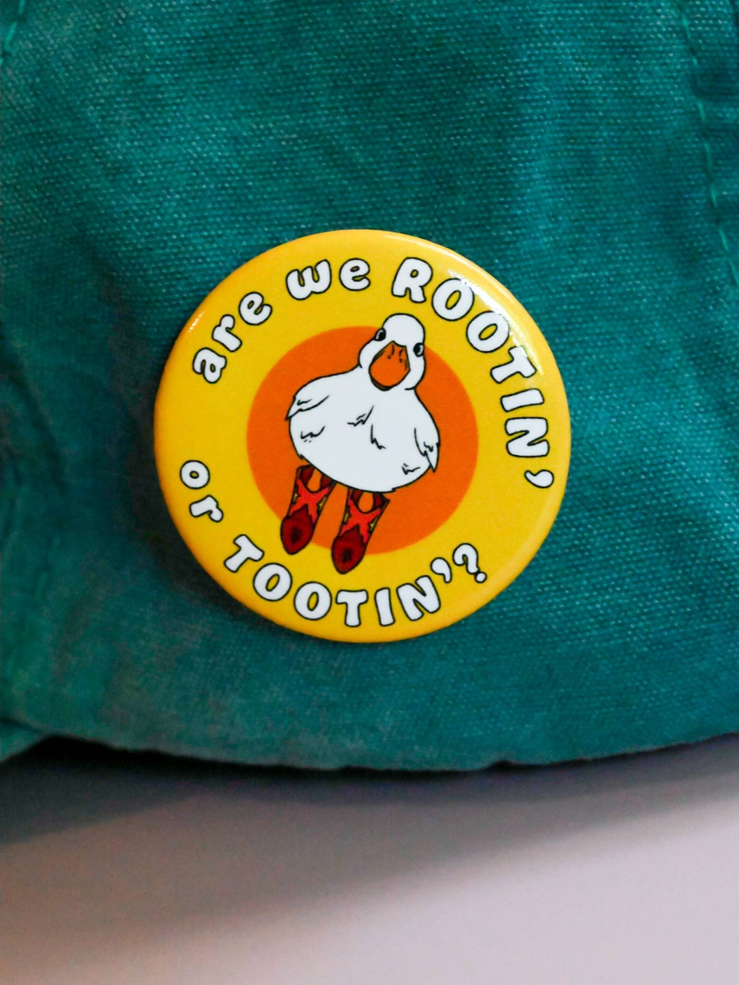 Rootin’ Tootin’ Cowboy Pin Button