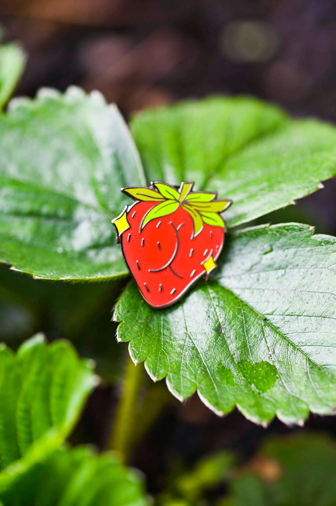 Strawbooty Hard Enamel Pin