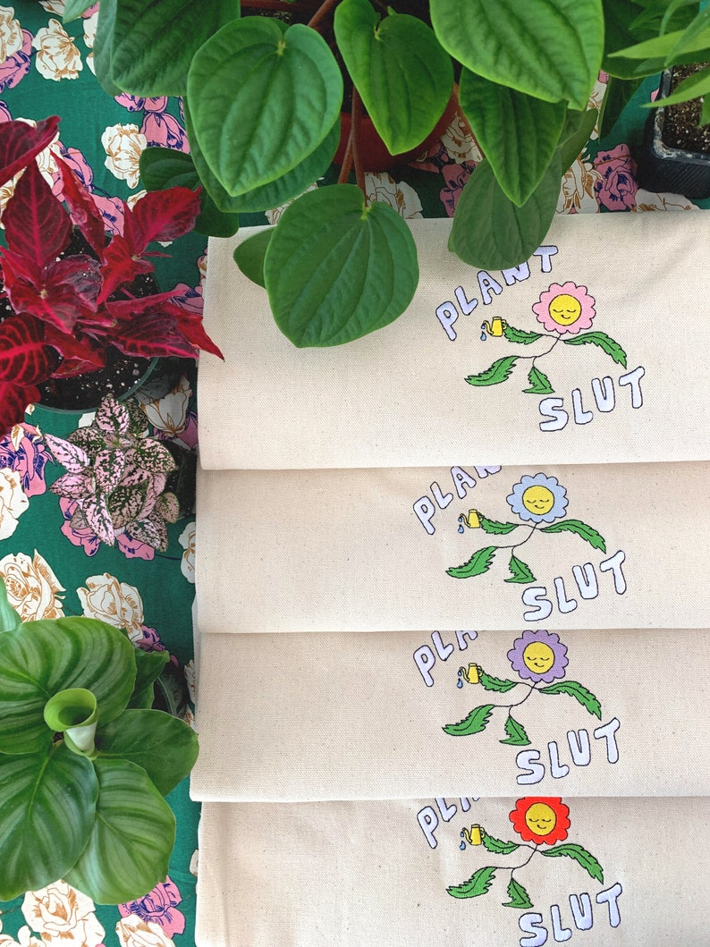 Recycled Plant Slut Tote Bag