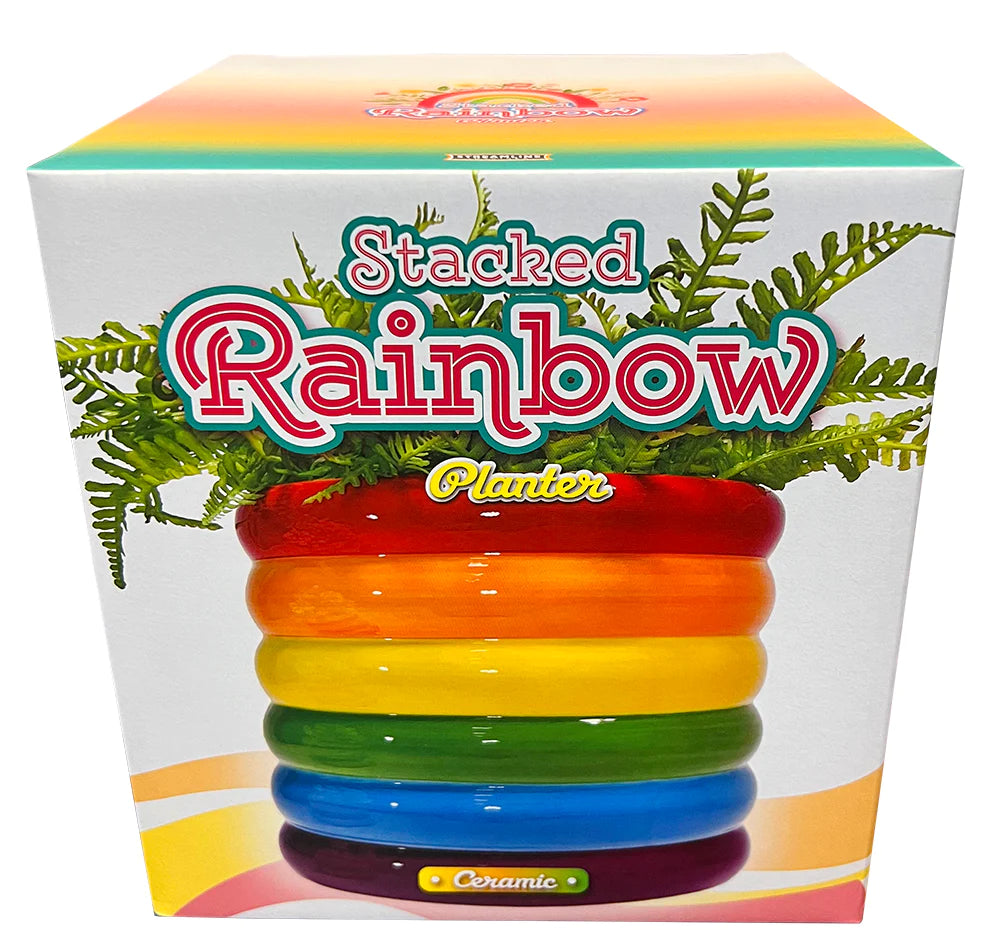 Stacked Rainbow Planter
