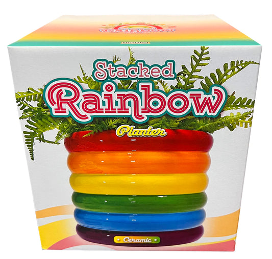 Stacked Rainbow Planter