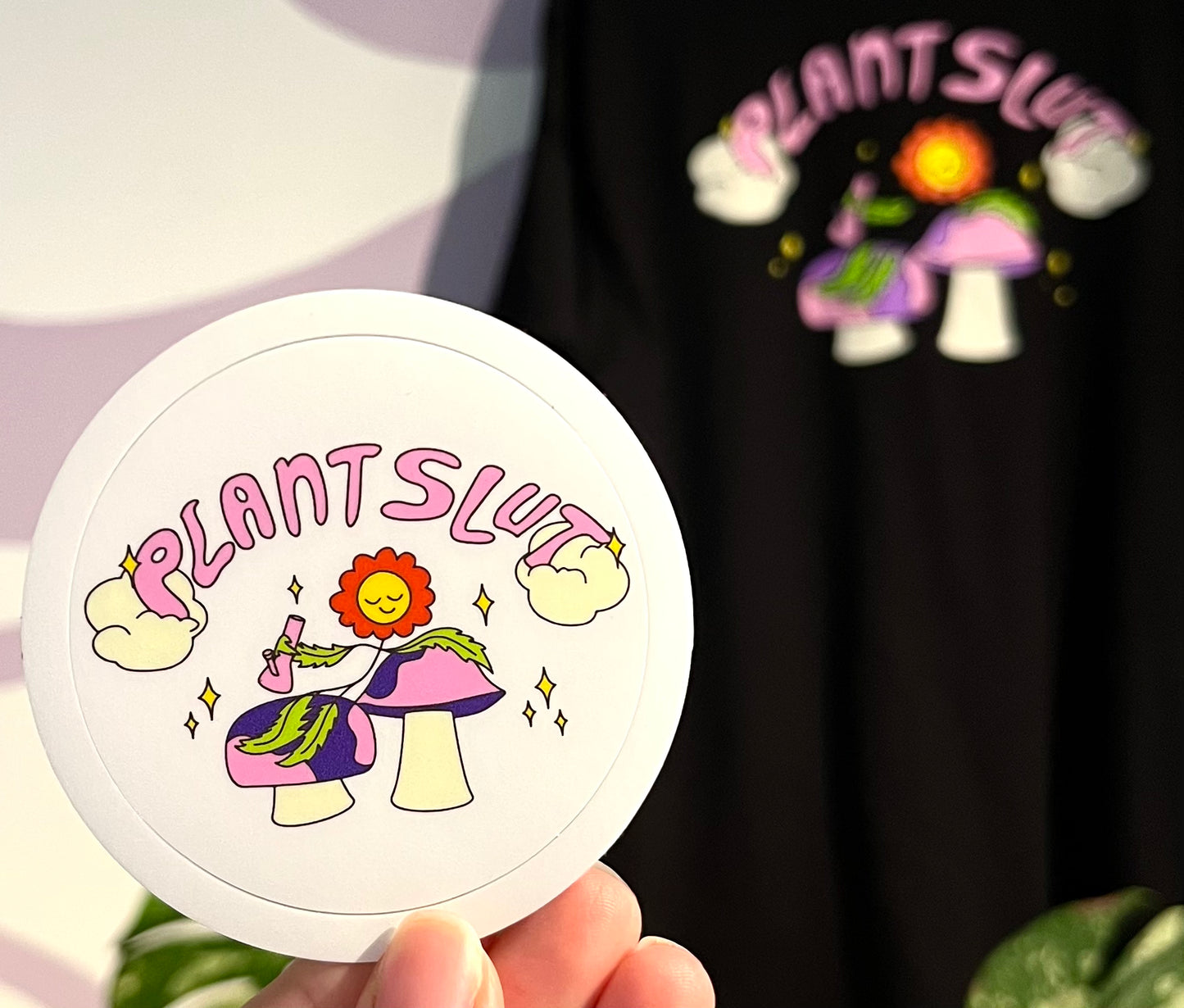 Plant Slut Stoned Sticker