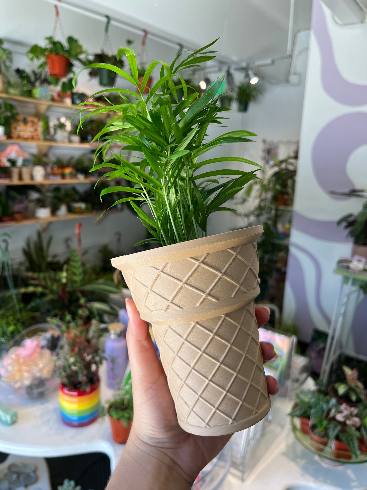 Mini Ice Cream Cone Planter