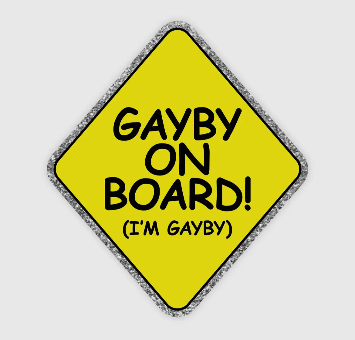 Gayby on Board Bumper Sticker