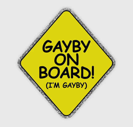 Gayby on Board Bumper Sticker