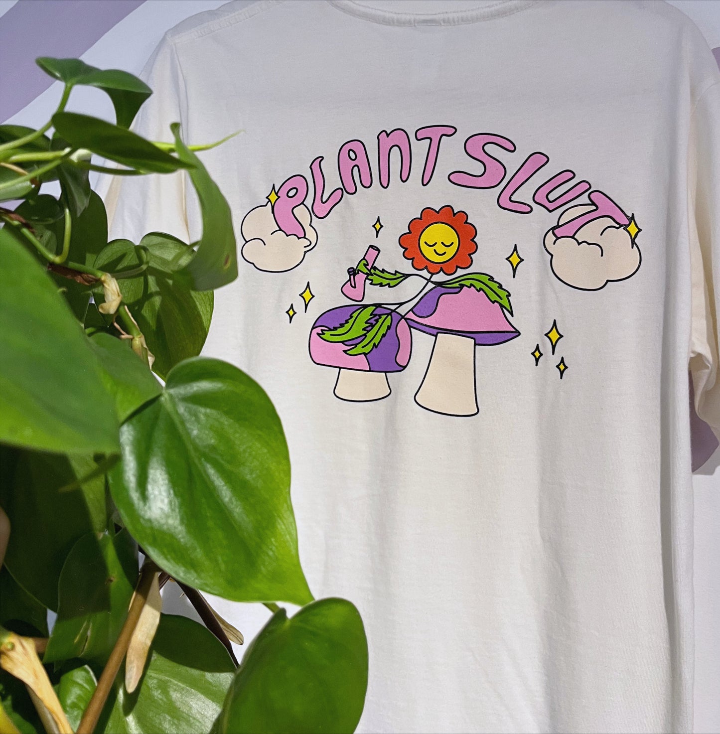 Plant Slut Stoned T-Shirt (White)